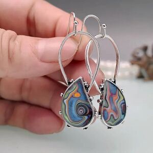 BOHO Marble Earrings